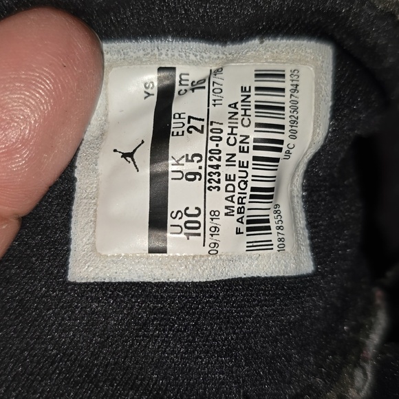 Jordan six ring size 10 c shoes sneakers** - Picture 6 of 8
